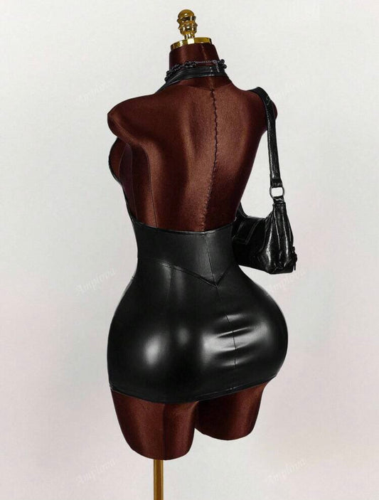 Vestido Leather Power