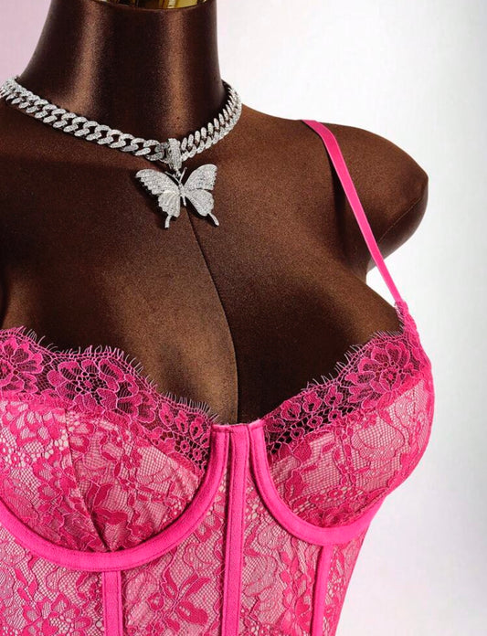 Corset Rosa Encanto - Boutique Joiá Rara