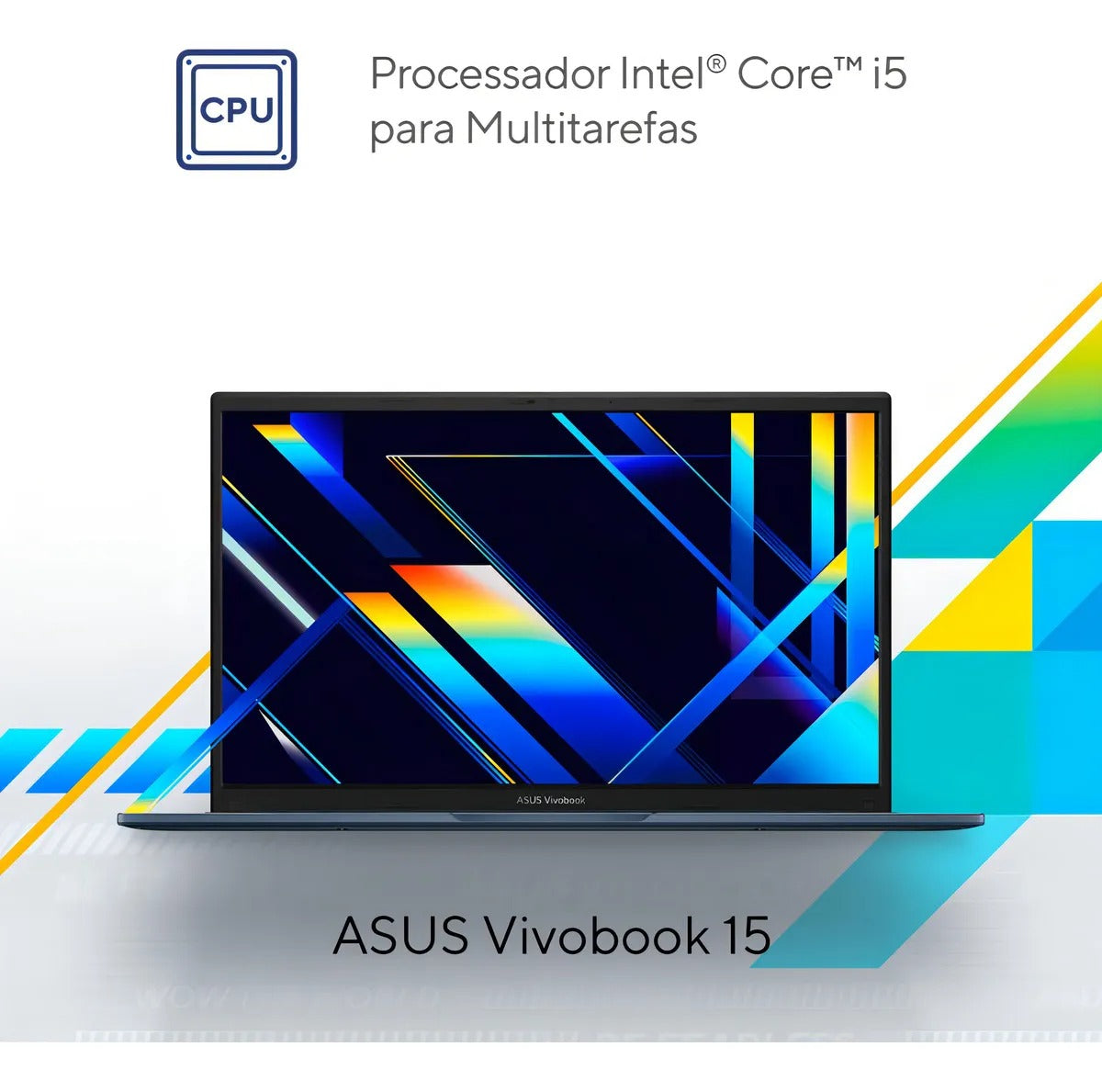 Notebook ASUS Vivobook 15 X1504ZA Intel Core i5 1235U 8GB Ram 512GB SSD Windows 11 Tela 15,6" FHD Blue - NJ987W