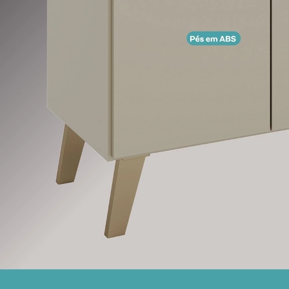 Armário de Cozinha Completa c Balcão Atlanta Essence Carraro Amêndoa