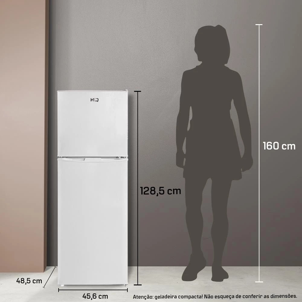 Geladeira Refrigerador Compacto HQ Defrost 150 Litros HQ-150RDF