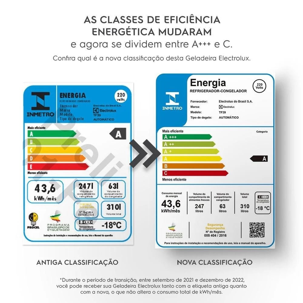 Geladeira Electrolux Frost Free 310L Duplex Branca (TF39)