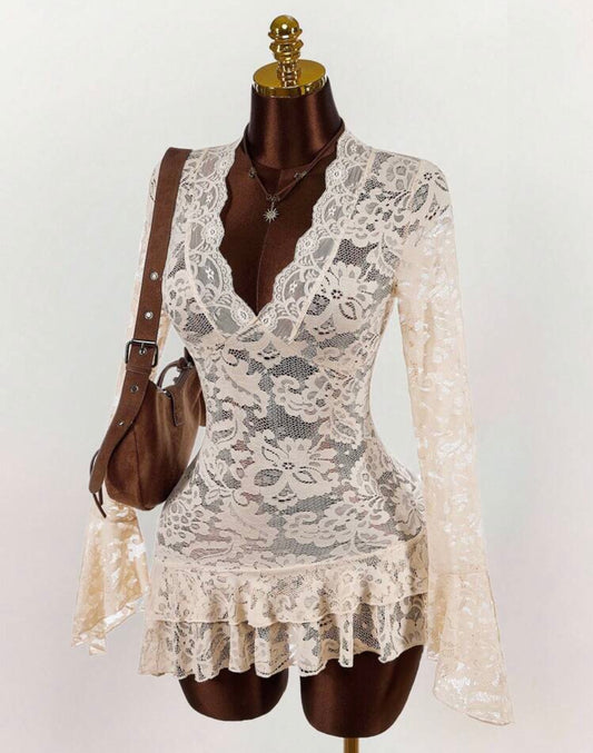 Vestido Encanto Renda Off-White