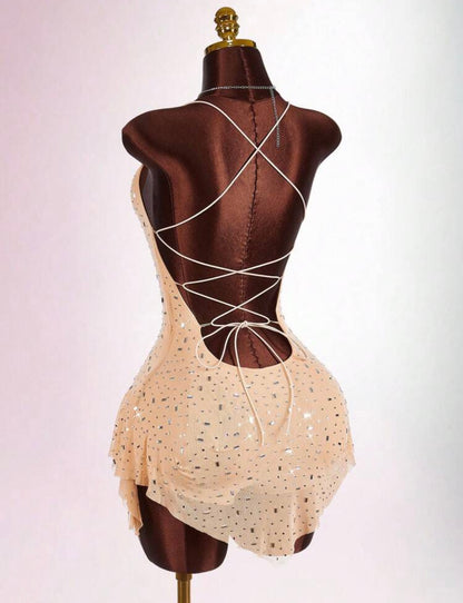 ✨ Vestido Crystal Nude ✨