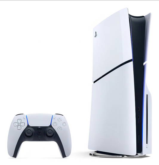 Console Sony Playstation 5 Edição Slim Disk 1tb Branco + Controle Sem Fio Dualsense Ps5 Branco