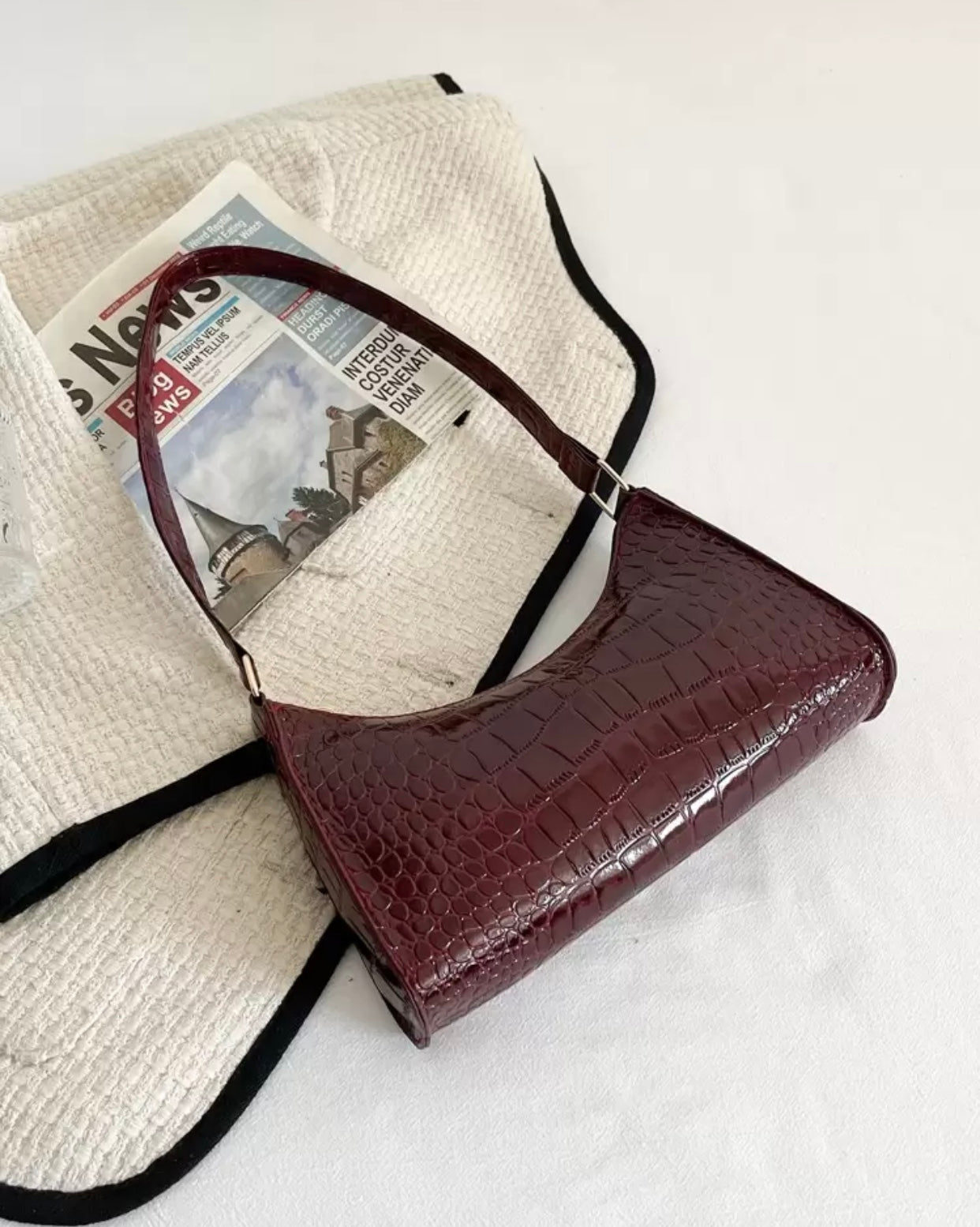 Bolsa Bordeaux Elegance