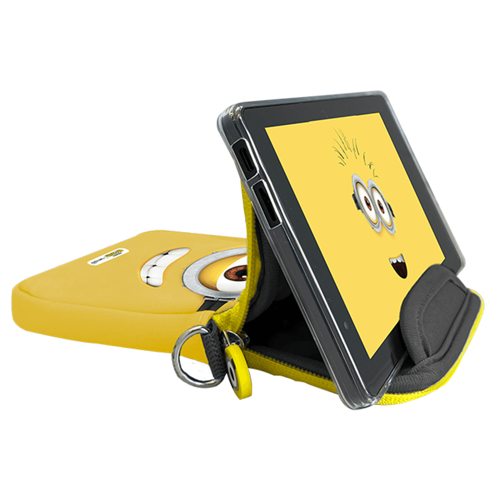 Tablet Positivo Vision Tab 7 Minions - Octa-Core 3GB RAM 64GB, 7” IPS, Android 14 Go, Wi-fi - Capa e Bolsa - Preto