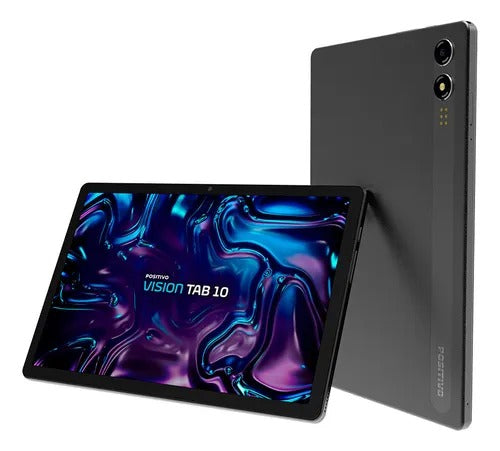 Positivo Vision Tab 10 T3010 4GB RAM 128GB com Capa Teclado Octa-Core 5 13Mp Bateria 6000mAh Tela 10.1“ HD Wifi AC e 4g Full Lamination - Preto