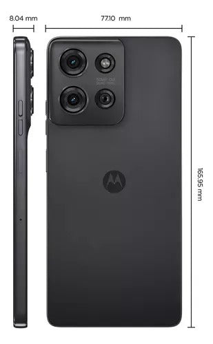 Smartphone Motorola Moto g75 5G - 256GB 16GB (8GB RAM+8GB Ram Boost) e 50MP Sony Lytia 600 Camera Moto AI Ultrarresistencia militar - Preto
