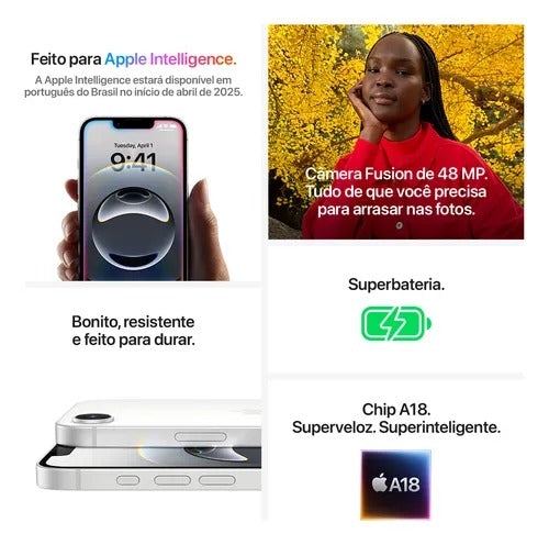 iPhone 16e ( 128 GB) - Preto