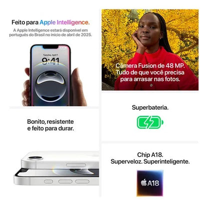 iPhone 16e ( 128 GB) - Preto