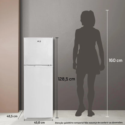 Geladeira Refrigerador Compacto HQ Defrost 150 Litros HQ-150RDF
