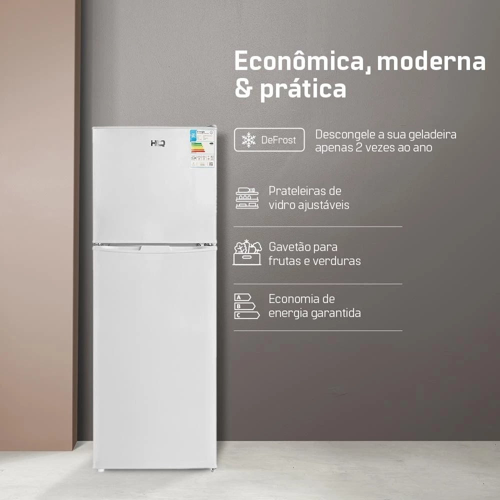 Geladeira Refrigerador Compacto HQ Defrost 150 Litros HQ-150RDF