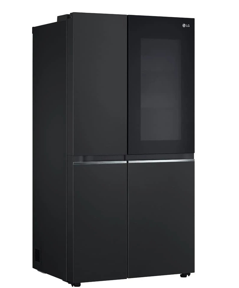 Geladeira LG Side by Side GC-V257SQV c Tec Smart Inverter InstaView e Design Premium Black Inox 647L