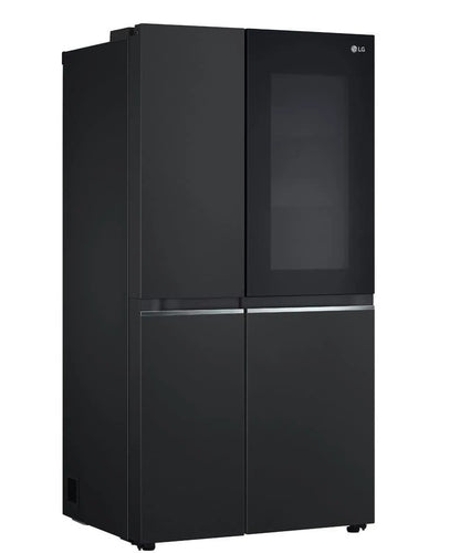 Geladeira LG Side by Side GC-V257SQV c Tec Smart Inverter InstaView e Design Premium Black Inox 647L