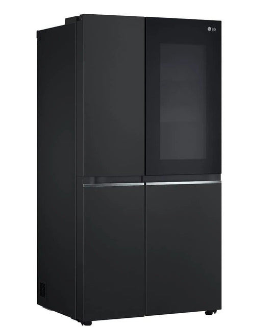 Geladeira LG Side by Side GC-V257SQV c Tec Smart Inverter InstaView e Design Premium Black Inox 647L