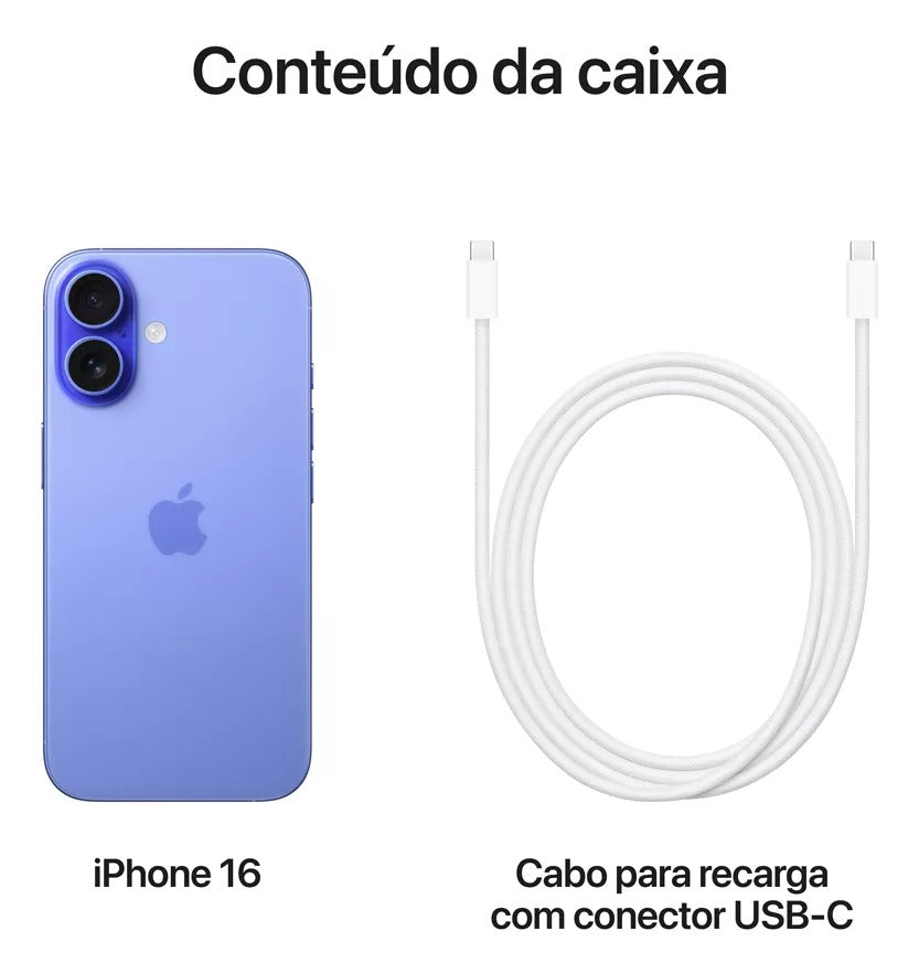 Apple iPhone 16 (128 GB) - Ultramarino - Distribuidor Autorizado